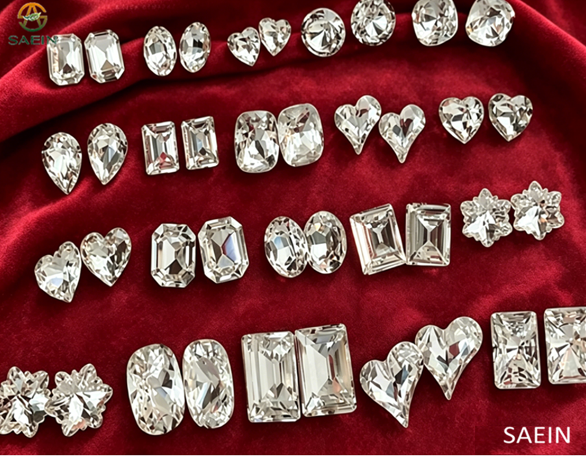 Lead-free shaped MC hotfix rhinestones