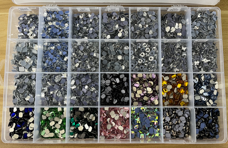 Lead-free shaped MC hotfix rhinestones