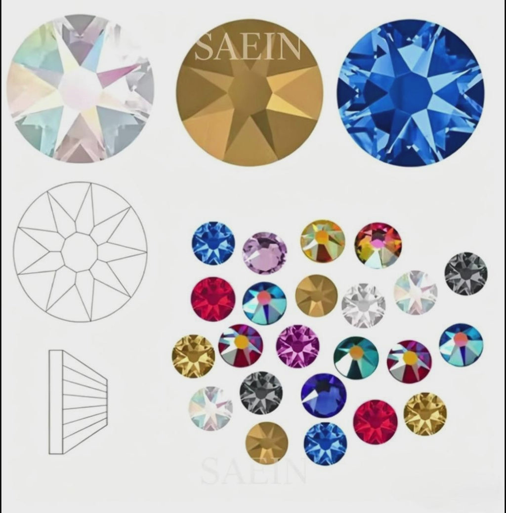 16-facet MC rhinestones