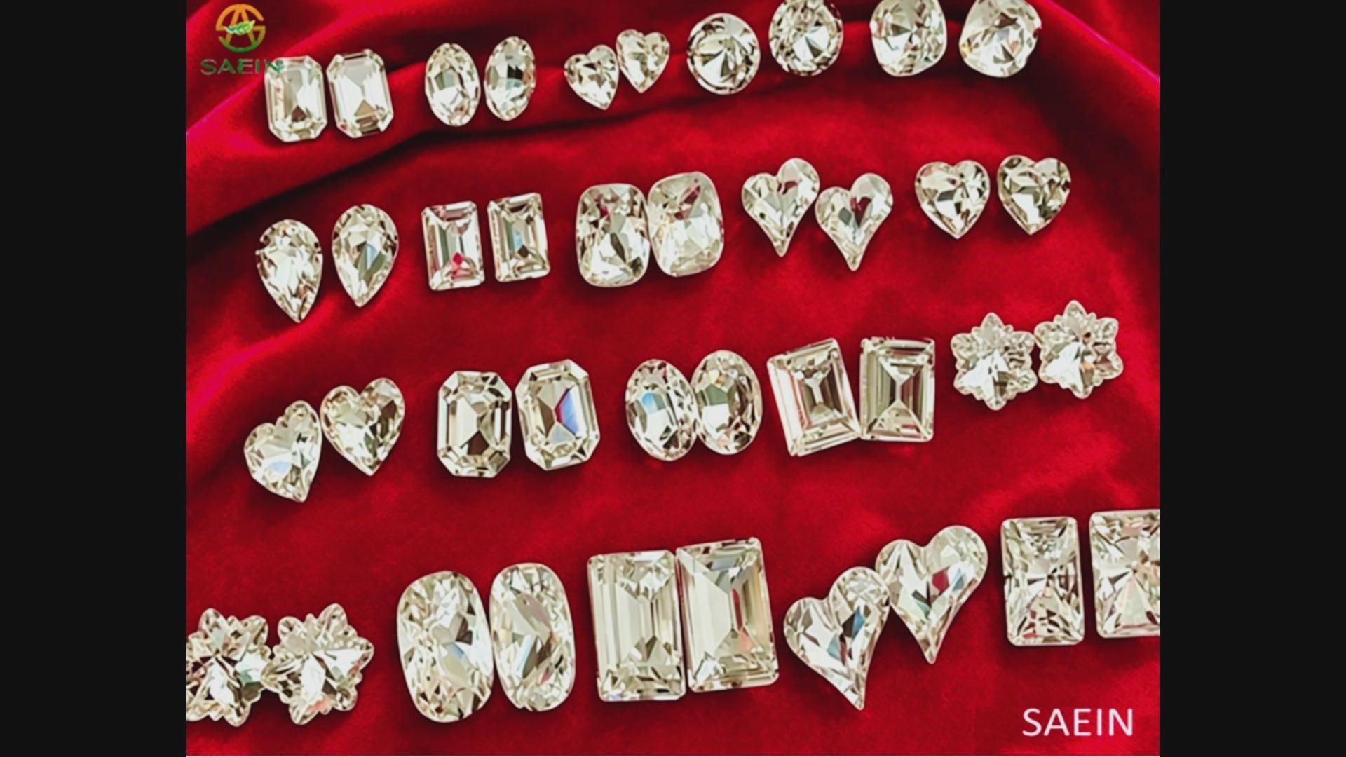 Lead-free shaped MC hotfix rhinestones